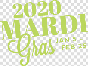 2020 Mardi Gras Logo Green   Mardi Gras 2020 Logos  HD Png Download