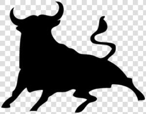 Transparent Bull Silhouette Png   Silhouette Spain Bull  Png Download