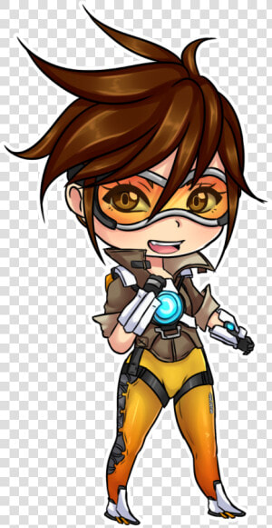 Tracer Overwatch Png   Overwatch Tracer Art Transparent  Png Download