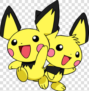 Pichu Wallpaper   Plusle And Minun And Pichu  HD Png Download