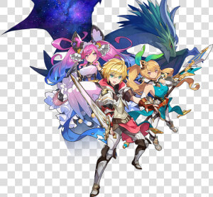 Nintendo S Recent Partnership With Cygames Is Yet Another   Characters Dragalia Lost Female  HD Png Download