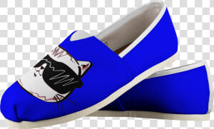 Cool Cat Digital Blue Women S Casual Slip on Shoes   Shoe  HD Png Download