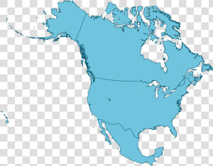 Political Borders Of North America  HD Png Download