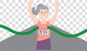 “70 74 Female  First Place In The 5k Goes To Carrie   First Place Runner  HD Png Download