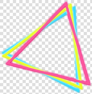  neon  glow  effect  neoneffect  border  triangleart   Triangle  HD Png Download