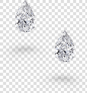 Classic Graff Pear Shape Diamond Stud Earrings   Platinum  HD Png Download