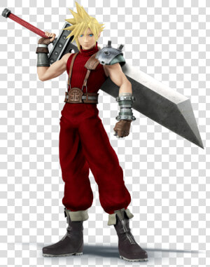 Super Smash Bros 3ds Cloud  Hd Png Download   Smash Bros Cloud Final Fantasy  Transparent Png