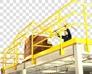 This Pivoting Safety Gate Protects Employees In Elevated  HD Png Download