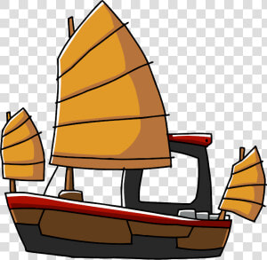 Image Junk Png Scribblenauts   Chinese Junk Ship Png  Transparent Png