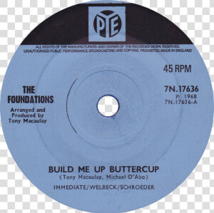 Build Me Up Buttercup By The Foundations Uk Vinyl Side a   Pye Records  HD Png Download