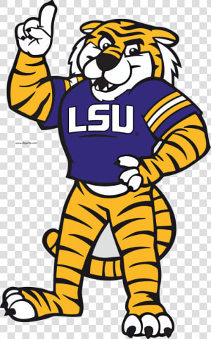 Lsu Tiger Mascot Cartoon  HD Png Download