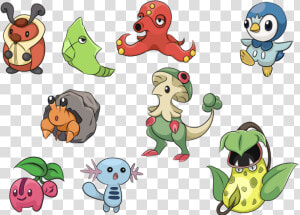 Water Pokemon Png  random Pokemon Doodles   Bug And Grass Pokemon  Transparent Png