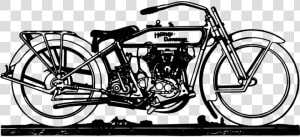 Motorbike Motorcycle Old Retro Ride Transp   Old Motorcycle Clipart  HD Png Download