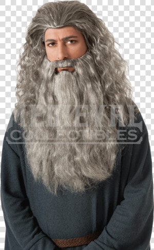 Adult Gandalf Wig And Beard  HD Png Download