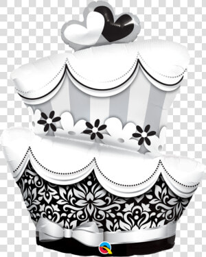 Transparent Wedding Cake Clipart Png   Cute Wedding Cake Black And White  Png Download