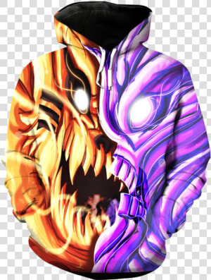 Naruto Nine Tails Hoodie  HD Png Download