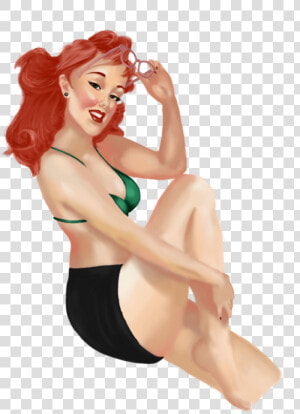 Transparent Pinup Girl Png   Vintage Pin Up Transparent  Png Download