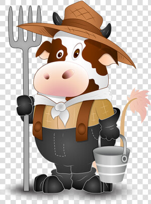 Cow Milkman  HD Png Download