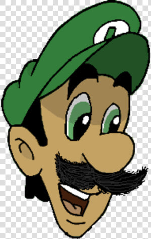 Transparent Mama Luigi Png   Luigi Head Png  Png Download