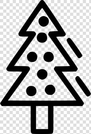 Christmas Tree Fir Newyear Holiday Star Comments   Simple Christmas Tree Outline Clipart  HD Png Download