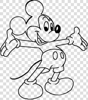 Tweety Drawing Mickey Mouse Huge Freebie Download   Mickey Mouse Cartoon Drawings  HD Png Download