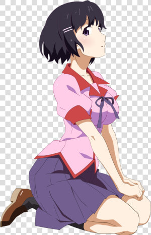 20 Tokoh Anime Berambut Pendek Yang Paling Dicintai   Hanekawa Tsubasa Short Hair Png  Transparent Png