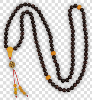 Garnet 108 Mala With Amber Spacers   Lance Mccullers Black Necklace  HD Png Download