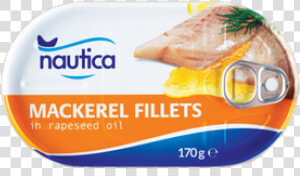 Mackerel Fillets In Oil Nautica   170 G   Baked Goods  HD Png Download