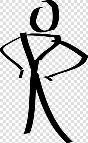 Figure  Person  Stick  Standing  Slim  Fit  Waist   Clip Art Stick Figure Man  HD Png Download