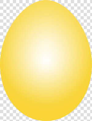 Yellow Easter Egg Clip Arts   Yellow Easter Egg Outline  HD Png Download