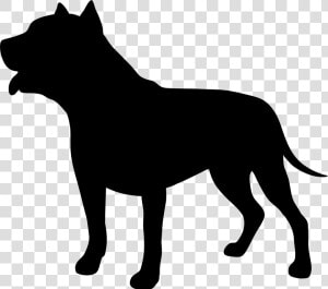 Wildlife puma silhouette   Pit Bull Dog Silhouette  HD Png Download