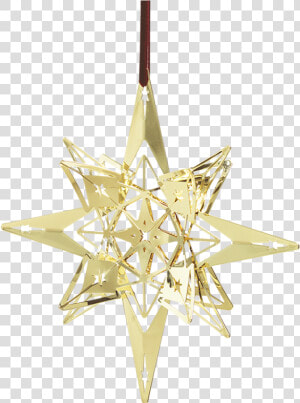 Star Pendant Oe13 Cm Gold Plated Karen Blixen   Weihnachtsbaumschmuck Stern  HD Png Download