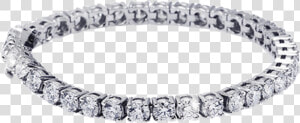 Ocean Jewelers Diamond Tennis Bracelet   Argentium Silver Bead Wire  HD Png Download