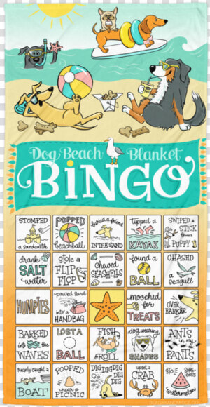 Dog Beach Blanket Bingo Towel   Towel  HD Png Download