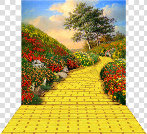 Yellow Brick Road Background   Yellow Brick Road Wall  HD Png Download