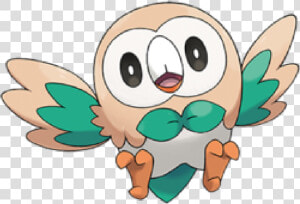  rowlet  pokemon  freetoedit   Pokemon Ultra Sun And Moon Rowlet  HD Png Download