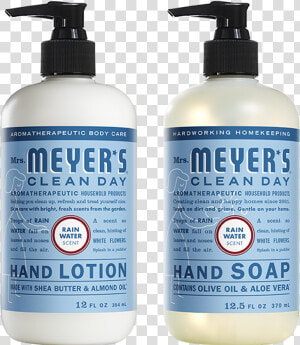 Mrs Meyers Rain Water Hand Care Basics Set   Mrs Meyers  HD Png Download