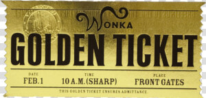  goldenticket  wonka  willywonka  chocolate  bilhetedourado  HD Png Download