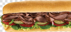 Subway Roast Beef Footlong  HD Png Download