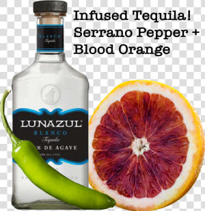 Transparent Blood Orange Png   Lunazul Blanco Tequila  Png Download