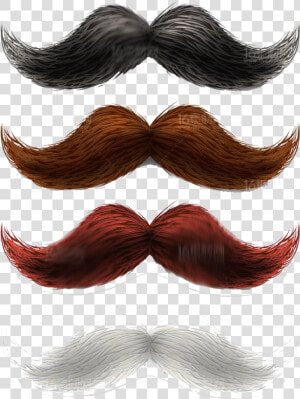 Hair Men Png   Brown Mustache Beard Clipart  Transparent Png