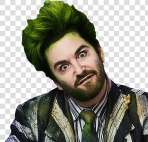  alexbrightman  alex  brightman  beetlejuice  green   Alex Brightman Beetlejuice Makeup  HD Png Download