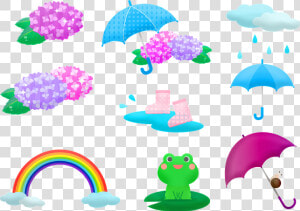 Kawaii Frog  Rainy Season  Japanese  Seasonal  Asian  HD Png Download