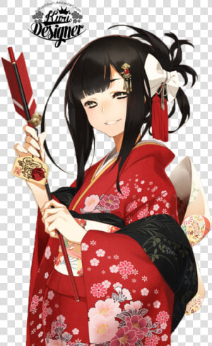 Mob Max   Girl In Kimono Drawing  HD Png Download