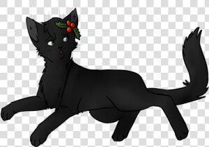 Black Cat Clipart Warrior Draw Hollyleaf From Warriors   Hollyleaf Warrior Cats Cartoon  HD Png Download