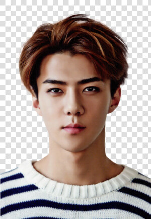 Exo  Sehun  And Kpop Image   Exo Sehun Brown Hair  HD Png Download