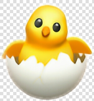  chicken  yelow  iphone  cute   Hatching Chick Emoji Png  Transparent Png