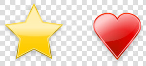 Star  Heart  Vector  Icon  Glossy  Love  Favorite   Glossy Star Icon Cc0  HD Png Download