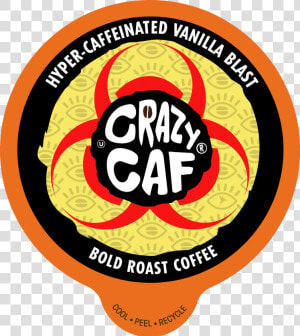 Crazy Caf Vanilla Blast Flavored Coffee  400 Milligrams   Circle  HD Png Download