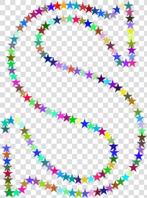 Stars  Colorful  Prismatic  Chromatic  Rainbow   Transparent Letter S Clipart  HD Png Download